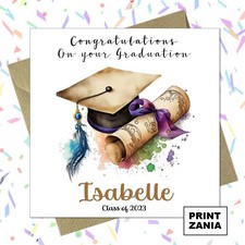 Personalised Graduation Card Daughter Son Granddaughter Grandson Sister ARW