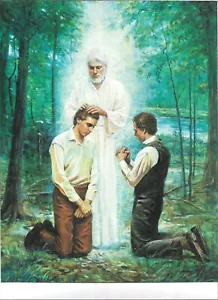 JOHN THE BAPTIST CONFERRING THE AARONIC PRIESTHOOK 8 1/2 x 11 poster - Picture 1 of 1