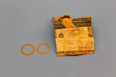NOS YAMAHA DT1 DT2 DT3 EL433 GP246 GS340 SHIM 1 QTY 2 PART# 150-17417-00-03 - Image 1 of 4