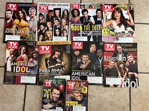 Lot Of 14 TV Guides featuring “American Idol”covers 2003-2008 Paula Abdul - Bild 1 von 2