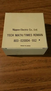 NOS genuine Nec print thimble for NEC impact printers Font tech math/times roman - Picture 1 of 1