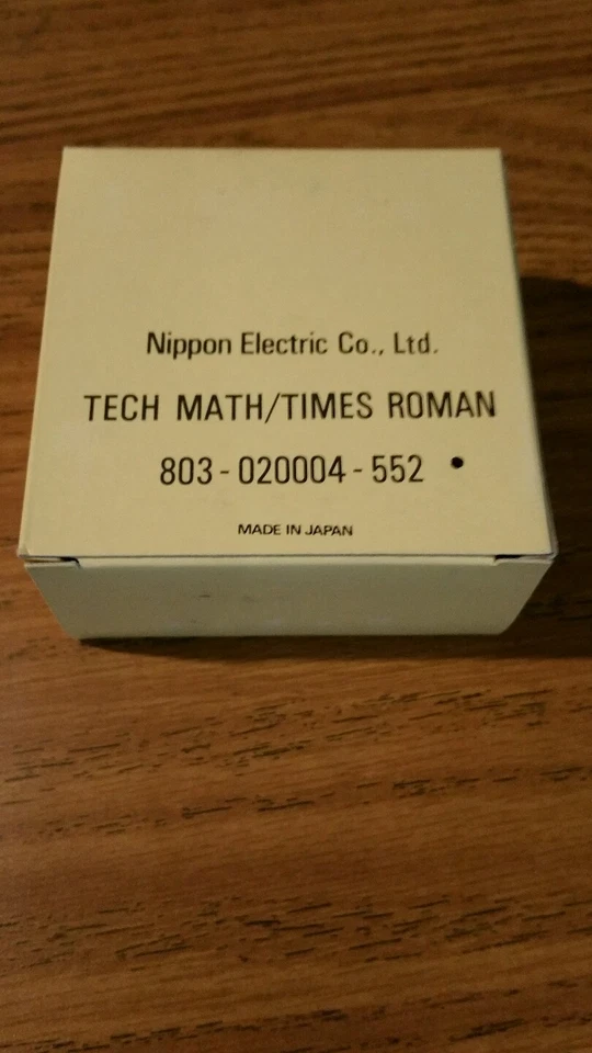 NOS genuine Nec print thimble for NEC impact printers Font tech math/times roman - Image 1 of 1