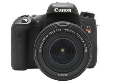 Canon EOS Rebel T6s 24.2MP Digital SLR Camera - Black /18-135mm lens, 55-250mm - Image 1 of 3