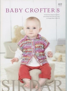 Baby Crofter 8 - Sirdar Knitting Pattern Book 469 Girls & Boys 15 Designs NB-7yr - Picture 1 of 2