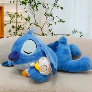 Lilo & Stitch Plush Stitch & Duck Laying Stuffed Fluffy Pillow Soft Toy100cm - Foto 1 di 9