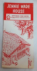 Vintage Jennie Wade Haus Werbung Broschüre Gettysburg Pennsylvania - Bild 1 von 4