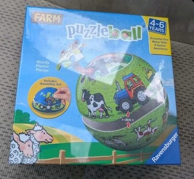 Farm Puzzleball 24pc Game  Ravensburger, 2011, Ages 4-6 NIB - Image 1 of 2
