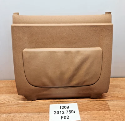 ✅ 10-12 OEM BMW F01 F02 750 Cubierta de asiento trasero del pasajero delantero Panel Borde Marrón* Foto 1 de 4