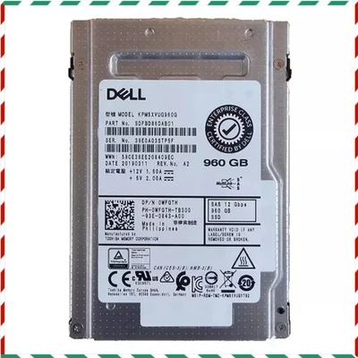 NEW DELL 0WFGTH WFGTH  KPM5XVUG 960G 960GB 2.5" SAS 12G MU SSD Solid State Drive - Image 1 of 2