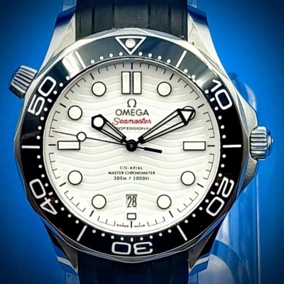 Omega Seamaster Diver White Dial Men's Watch 300M 42mm 210.32.42.20.04.001 - Image 1 of 4