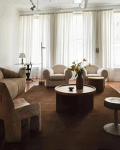 Hand-Tufted Grand Walnut Rug Hand Made Rugs Carpets For Bedroom Aesthetic - Picture 1 of 5