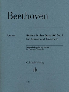 Beethoven Cello Sonata D Major Op 102 No 2 Piano Sheet Music Henle Urtext Book - Picture 1 of 1