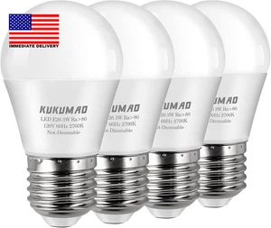 LED Bulb 3W 25 Watt Equivalent , Night Stand Bulb Table Lamp Bulb A15 Light Bulb - Picture 1 of 7