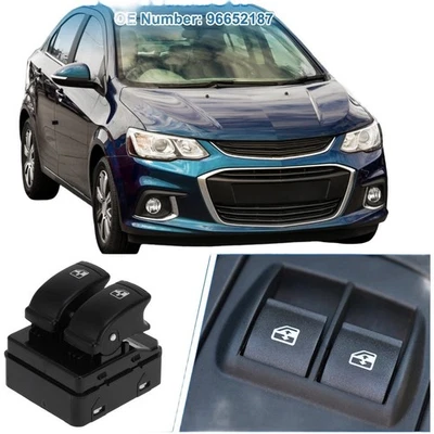 Interruptor de ventana eléctrica lado del pasajero para Chevrolet Aveo 2006 2011 modelo 96652187 Foto 1 de 4
