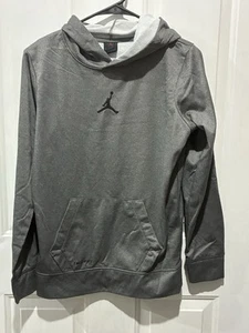 Nike Air Jordan Dri-fit Hoodie Boys Xl 13-15 Gray - Picture 1 of 4