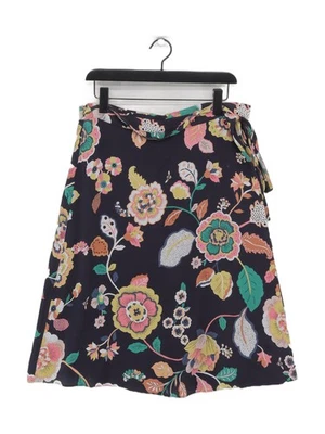 Hobbs Women's Midi Skirt UK 16 Blue Floral Viscose with Polyester Midi Wrap - Image 1 of 4