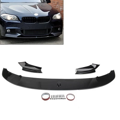 Front Bumper Spoiler Lip For BMW 5 Series F10 M Sport 2011-2016 Foto 1 de 4