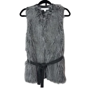 Chaleco sin mangas de piel sintética con cinturón New York & Co. Suéter trasero. XS/Pequeño. Nuevo con etiquetas. - Imagen 1 de 15