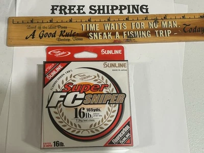 SUNLINE 16lb SUPER FC FRANCOTIRADOR 100% FLUOROCARBONO Línea 200yds, Color Transparente Foto 1 de 3