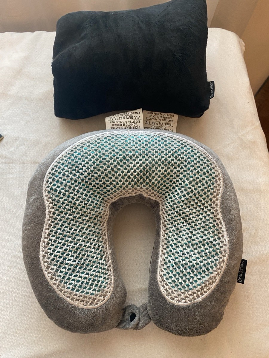 Plane Pillow Brookstone Free Form Travel Pillow Lightweight