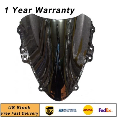 Front Wind Shield Windshield WindScreen Fit Suzuki  GSXR600/750 2004-2005 Black — 第 1/4 张图片