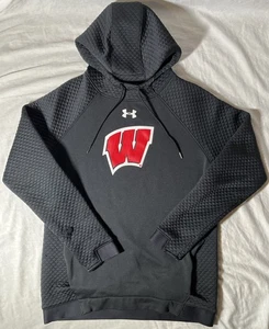 Under Armour Wisconsin Badgers Hoodie Men's small Hooded Sweatshirt Black - Picture 1 of 6