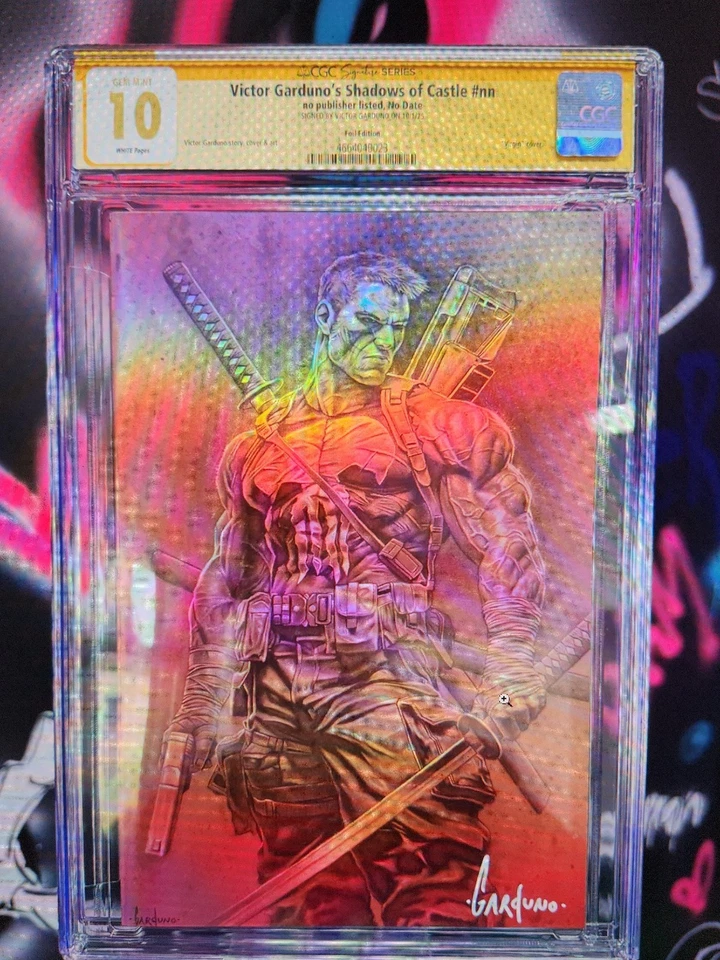 Shadows of Castle #1 Garduno BLOOD FIL 10.0 Grail CGC 签名 Victor Garduno  — 第 1/4 张图片