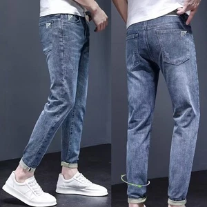 Tapered Style Mens Thin Jeans Comfortable Casual Wear for Every Season - Picture 1 of 44