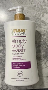 Nuevo Jabón Corporal Simply de Azúcar Cruda, Piña + Baya de Maqui + Coco, 40 fl OZ - Imagen 1 de 4