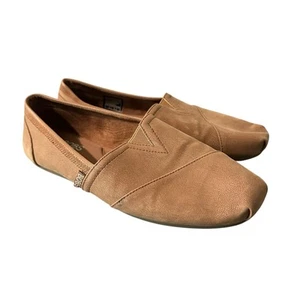 BOBS from Skechers Slip On Flats Women's Size 10 Tan Comfort Loafers - Picture 1 of 6