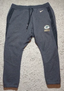 Green Bay Packers Pants Adult 2XL Gray Nike NFL Jogger Athletic Football Mens - Picture 1 of 8