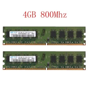8GB 2x 4GB / 2GB PC2-6400 DDR2 800MHz Desktop RAM Memory DIMM For Samsung Lot 02 - Picture 1 of 10