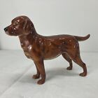 Vintage Goebel Lab Retriever Dog Figurine Ch616 1968 Porcelain 6" Tall Brown vtg