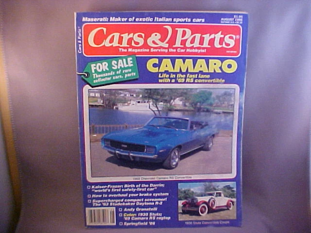 CARS & PARTS August 1986--Servicing Vintage Car/Truck Brakes, Andy Granatelli, + - Image 1 of 1