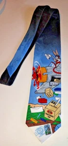 Colección de estampillas Looney Tunes 1997 Bugs Bunny cuello corbata avión 4 pulgadas - Imagen 1 de 4