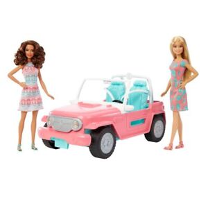City Cruiser | Coche Muñeca Barbie y Novia | Mattel BFPR59 | Jeep Descapotable