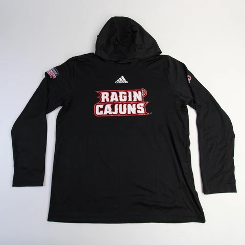 Louisiana Ragin' Cajuns adidas HEAT.RDY Long Sleeve Shirt Men's Black New Cover