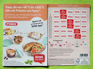 60 (2 Hefte) REWE-Treuepunkte für Artikel von PYREX - gültig bis 24.05.2025 - Bild 1 von 1