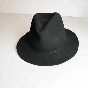 Hat Attack Black Amelia 100% Wool Felt Fedora Hat  - Picture 1 of 6
