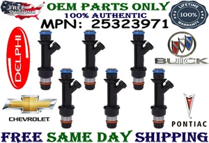 6 Pieces OEM Delphi 2001, 2002, 2003 Pontiac Grand Prix 3.8L V6 Fuel Injectors - Picture 1 of 1