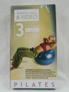 VHS - New Sealed -  PILATES - SHIATSU BALL & VIDEO SYSTEM 3 - DENISE DRUCE - Picture 1 of 6