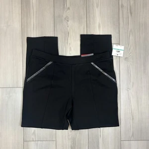 NWT Rafaella Slim Ponte Dress Pants for Women Size 16 Black Pull On Stretch - Picture 1 of 10
