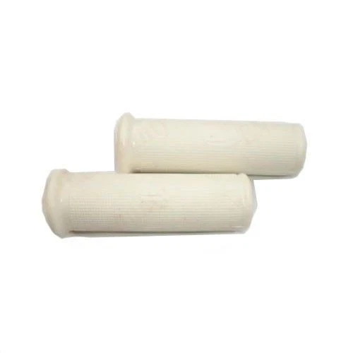 Vespa White Twist Handle Rubber Grip 7/8" VBA VBB PX LML Sprint 150 125 GS GEc - Image 1 of 3