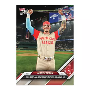 Jarren Duran All-Star Game MVP 2024 MLB TOPPS NOW Card 438 Presale - Picture 1 of 2