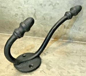 Neu doppelte Eichelspitze antiker Stil Gusseisen Mütze Mantel Handtuch Haken 5 1/4" T - Bild 1 von 9