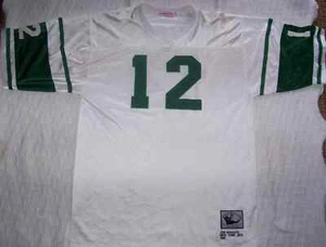 JOE NAMATH NEW YORK JETS MITCHELL & NESS white authentic jersey sz 3XL (56) - Picture 1 of 4