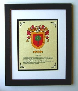 HERALDIK WAPPEN ~ ROBLES FAMILIENWAPPEN ~ GERAHMT - Bild 1 von 2