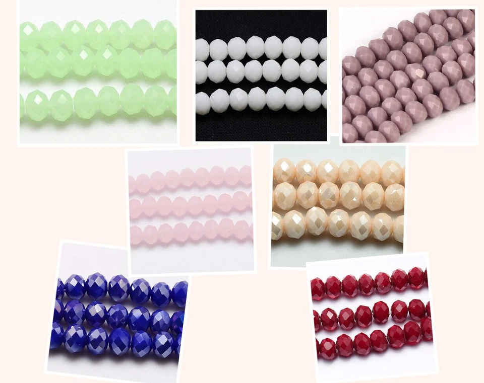 4mm Glasschliffperlen 138St. Jade Imitation Fädelloch 1mm - Bild 1 von 1