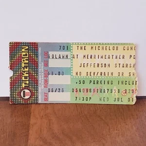 Jefferson Starship Vintage 1980's Music Concert Ticket Stub Merriweather Post - Picture 1 of 2