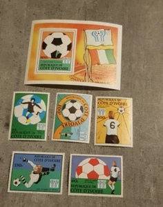 IVORY COAST-SOCCER -SET&BLOCK  MNH - Picture 1 of 1
